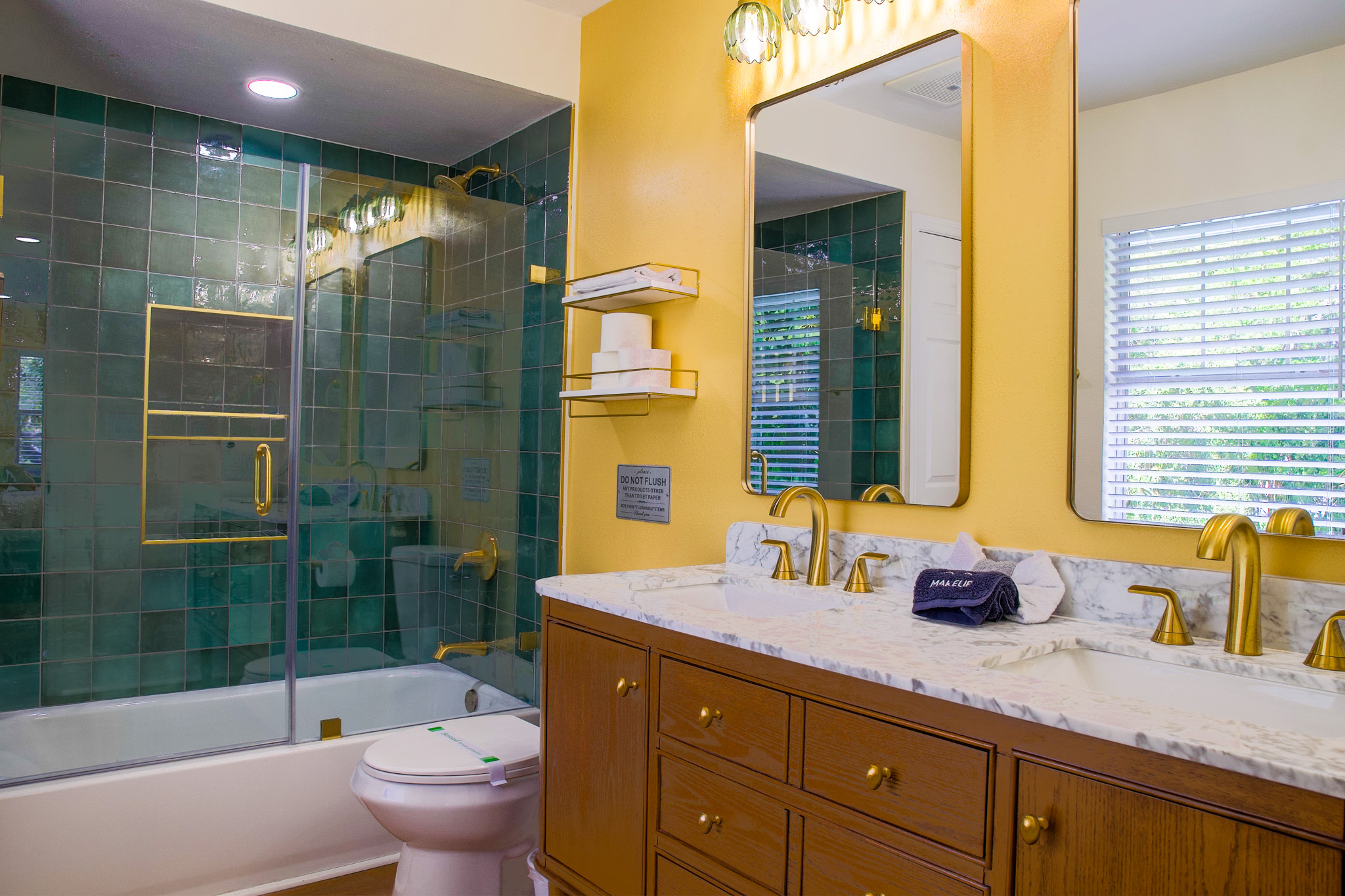 Before and after bathroom remodel in Lutz, FL